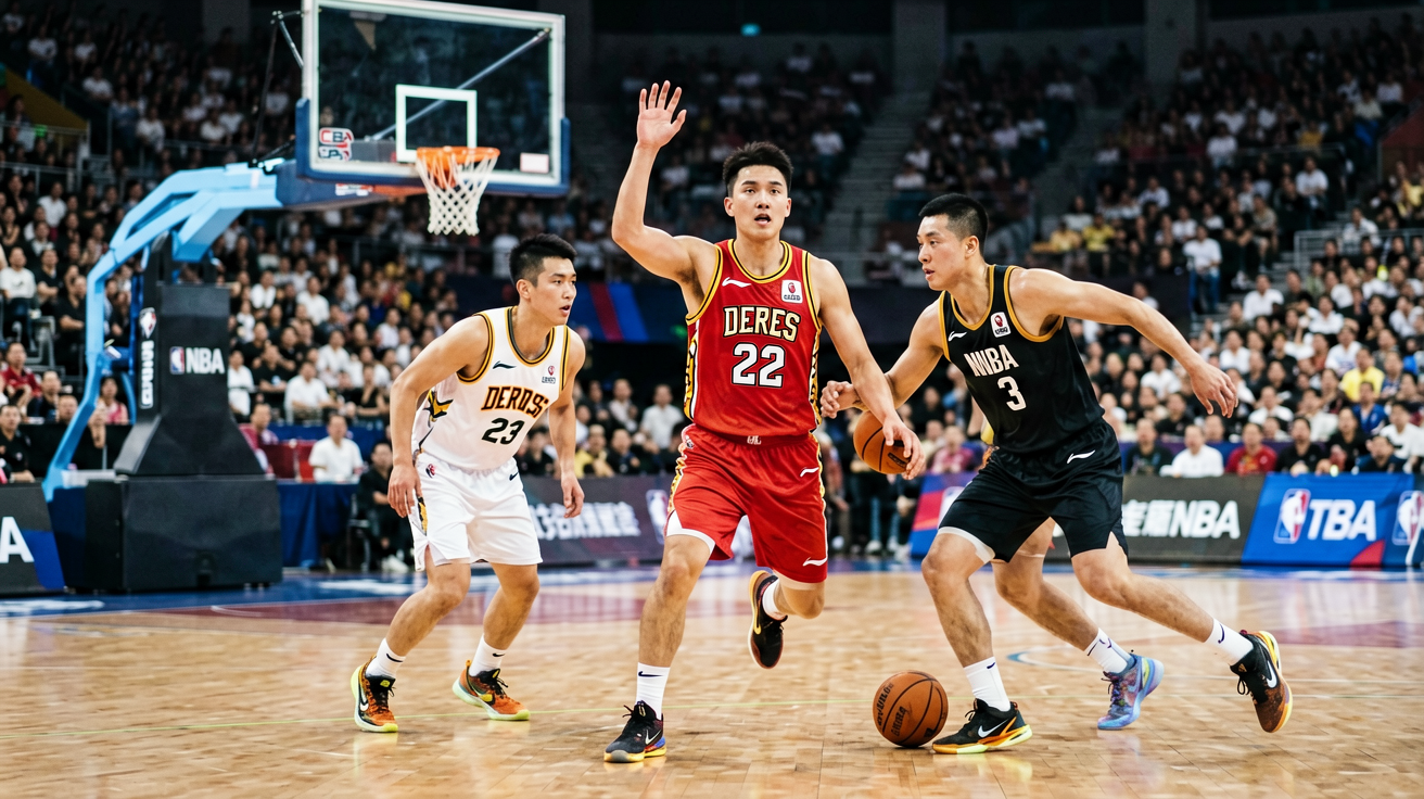 CBA中国男子篮球职业联赛比赛现场，本土篮球赛事